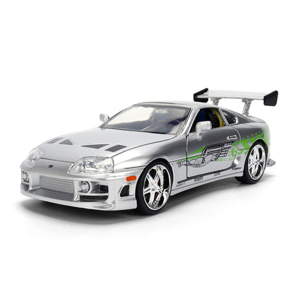 ワイルド・スピード 1/24スケール BRIAN'S TOYOTA SUPRA ダイキャストミニカー 25周年記念特別塗装 SILVER FINISH