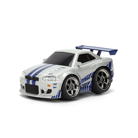 ワイルド・スピード Small Blocks 小サイズ 2002 Nissan Skyline GT-R R34 ダイキャストミニカー