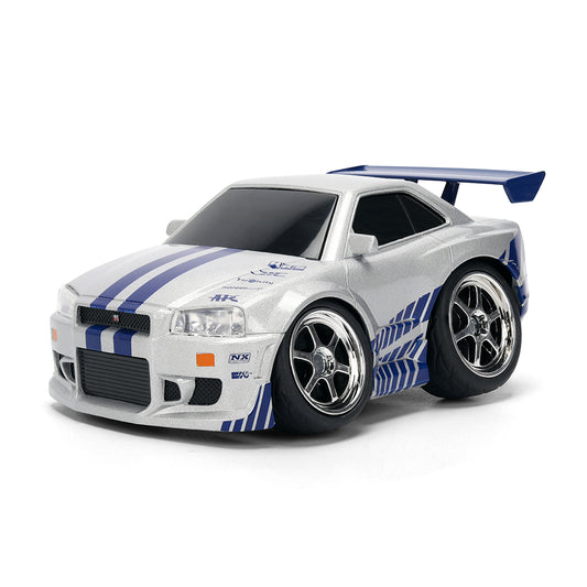 ワイルド・スピード Small Blocks 大サイズ 2002 Nissan Skyline GT-R R34 ダイキャストミニカー