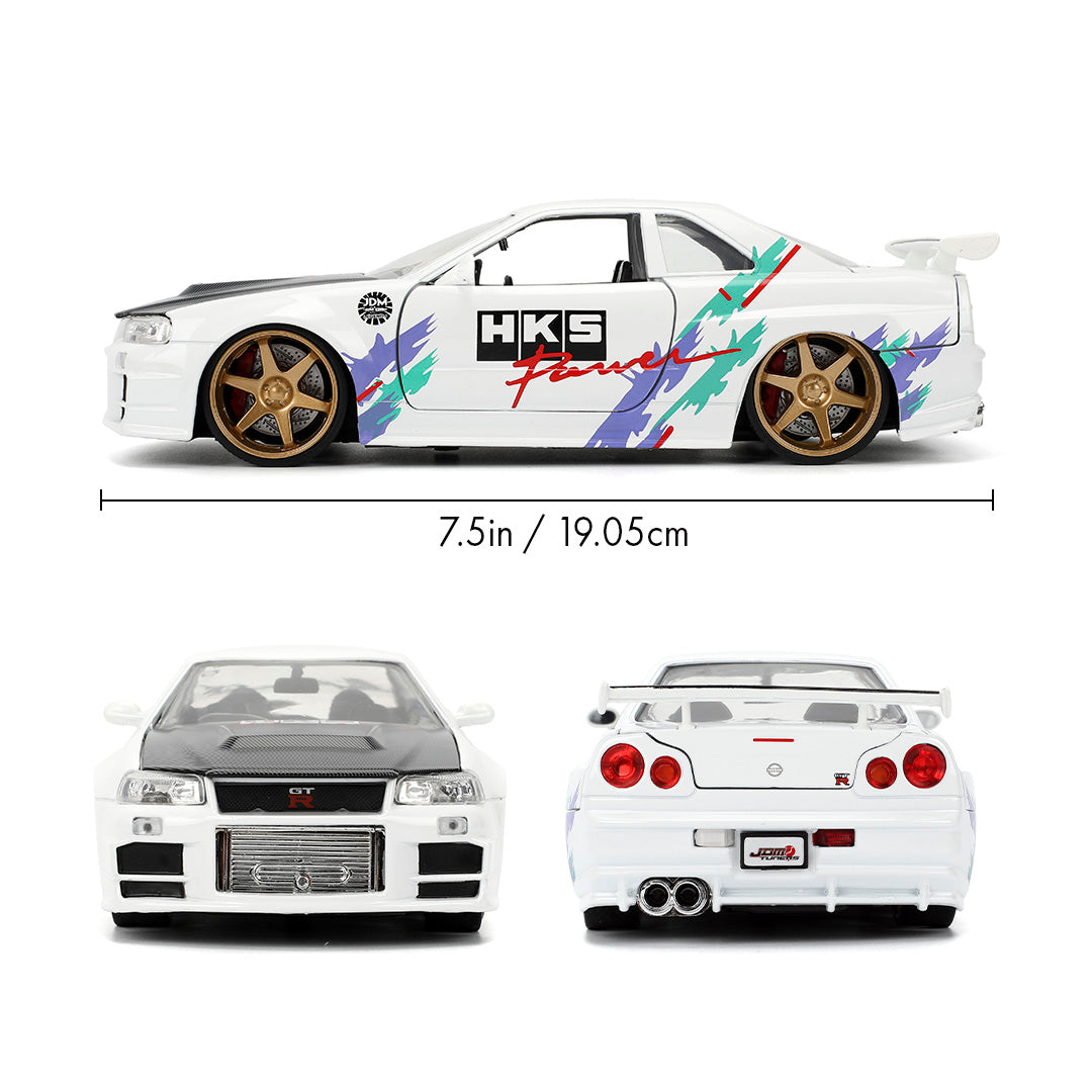 JDM TUNERS 1/24 2002 NISSAN SKYLINE GTR R34 36339