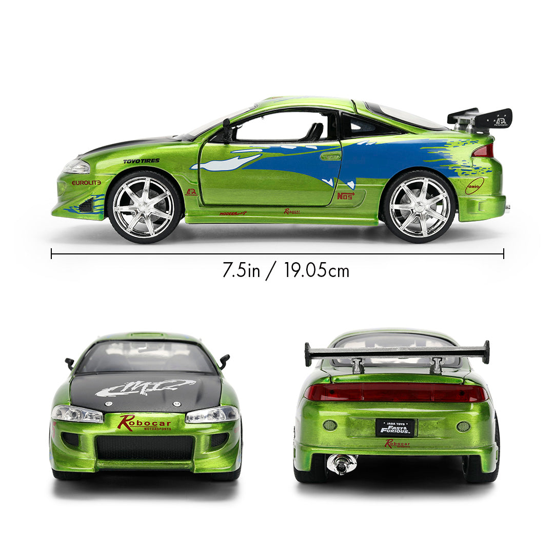 ワイルド・スピード 1/24スケール BRIAN'S MITSUBISHI ECLIPSE ダイキャストミニカー 25周年記念特別塗装 COLOR BRUSH FINISH
