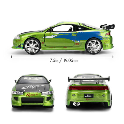 ワイルド・スピード 1/24スケール BRIAN'S MITSUBISHI ECLIPSE ダイキャストミニカー 25周年記念特別塗装 COLOR BRUSH FINISH