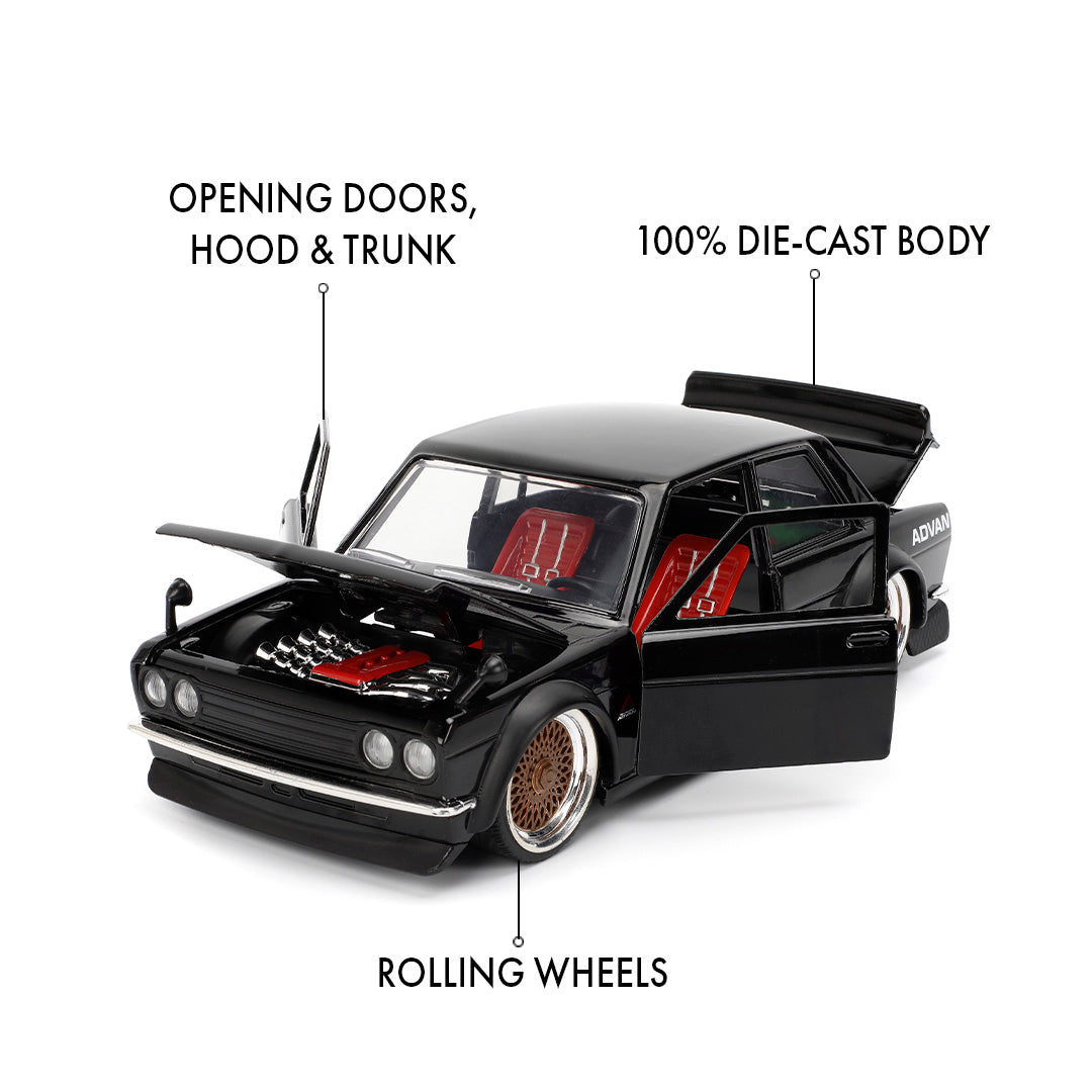 JDM TUNERS 1/24 1973 DATSUN 510 (BLUEBIRD) 35954 – EVOLETE