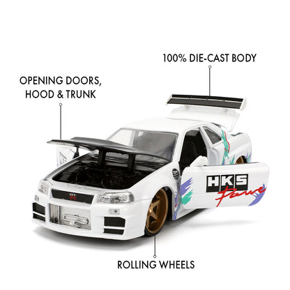 JDM TUNERS 1/24 2002 NISSAN SKYLINE GTR R34 36339