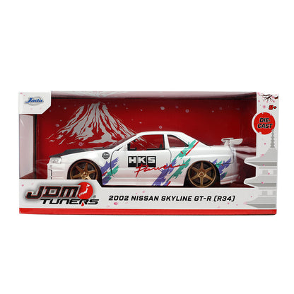 JDM TUNERS 1/24 2002 NISSAN SKYLINE GTR R34 36339