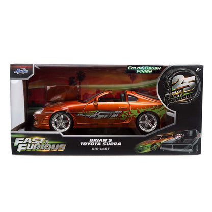 ワイルド・スピード 1/24スケール BRIAN'S TOYOTA SUPRA ダイキャストミニカー 25周年記念特別塗装 COLOR BRUSH FINISH