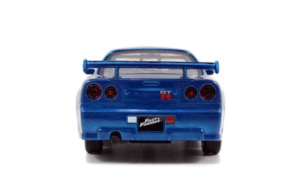 ワイルド・スピード 1/32 BRIAN'S NISSAN SKYLINE GT-R [BNR34] BLUE ダイキャストミニカー